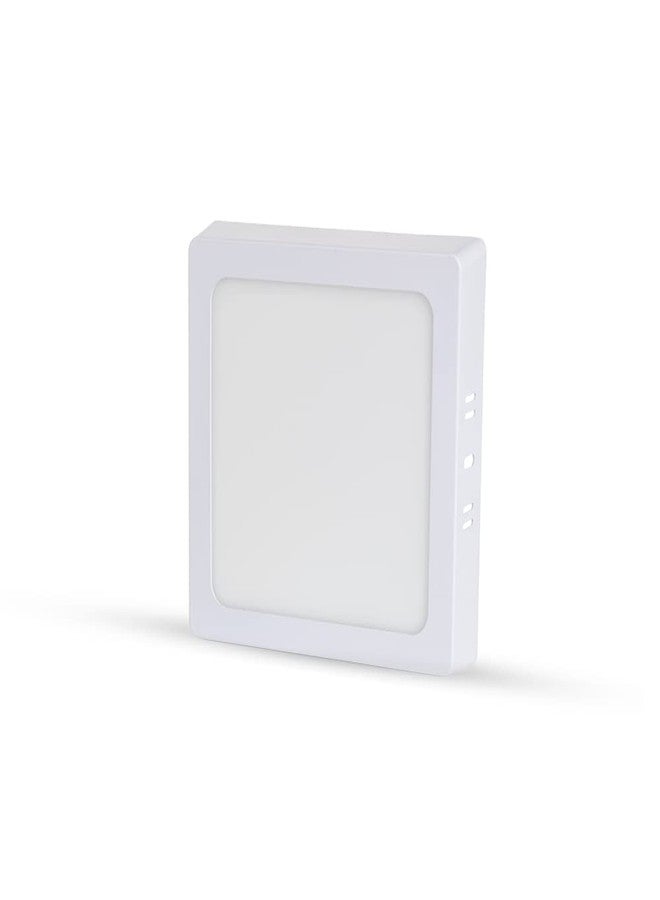 D'Mak Aluminium 12 Watts Square Led Surface Panel Light Cool White, Pack of 1 - Image 2
